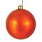 Burn Orange Shiny UV Drilled Ball Ornament, 3 in. - 12 per Bag